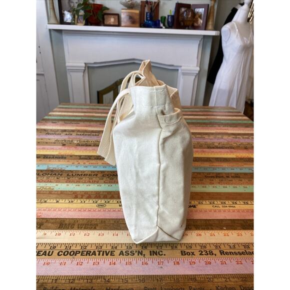Vintage Mary Baldwin College USA Market Bag Tote Shoulder Medium Canvas VA - Picture 11 of 12